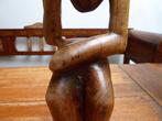 Strak vormgegeven houten beeld, 38 cm., Ophalen of Verzenden