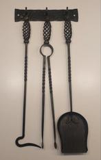 Smeedijzeren Haardhoutset, Ophalen of Verzenden, Gebruikt, Houthaard