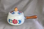 Retro fondue-set met boerenbont print, Ophalen, Zo goed als nieuw, Brander, Fondueset