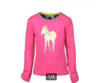Poppy pink shirt met zebra print maat 86/92 beschikbaar voor biedingen