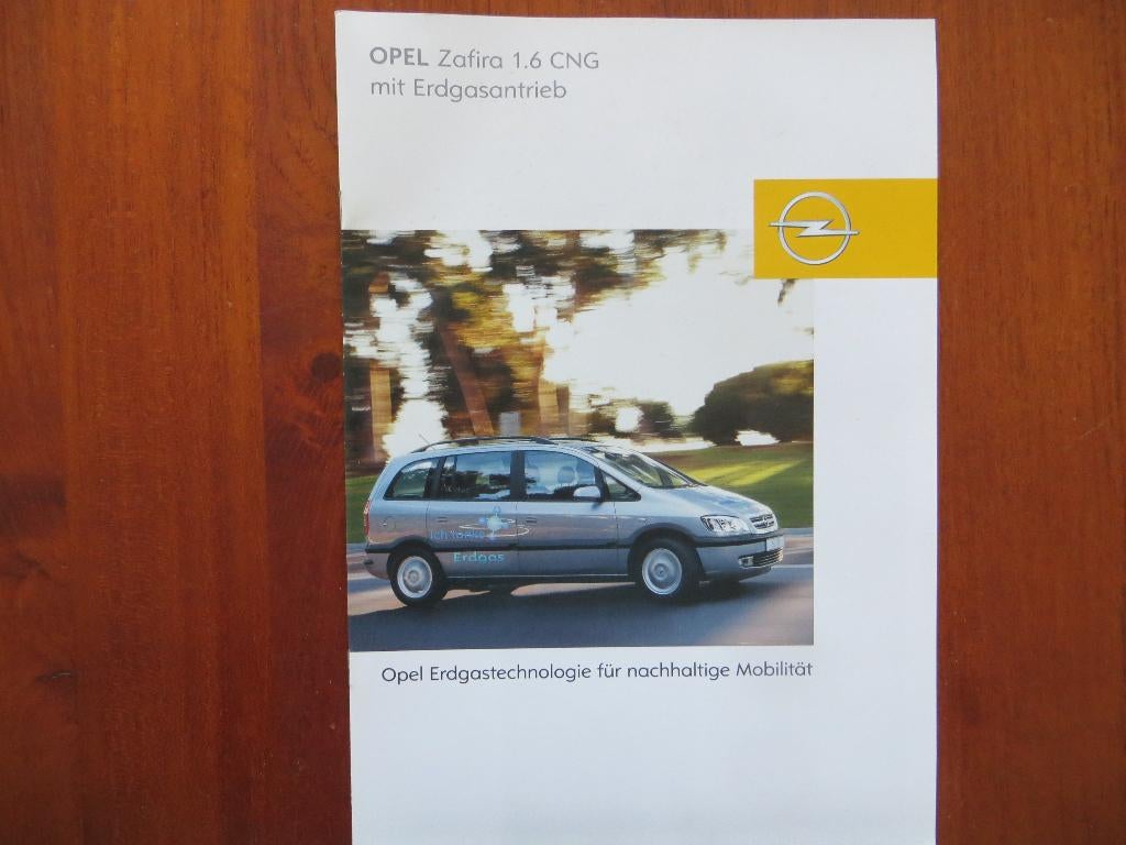 Opel Zafira 1.6 CNG mit Erdgasantrieb (mei 2003), Ophalen of Verzenden, Nieuw, Opel