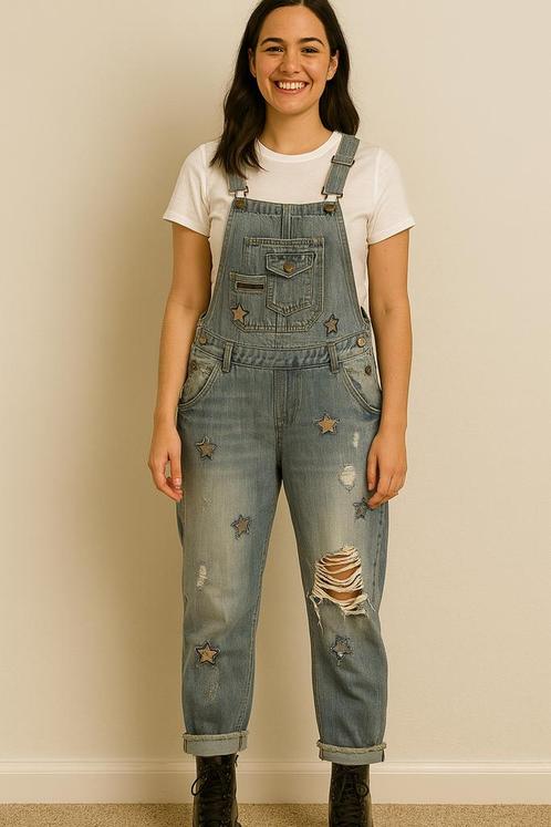 Nieuw! Spijkertuinbroek maat S, Kleding | Dames, Spijkerbroeken en Jeans, Nieuw, W28 - W29 (confectie 36), Blauw, Ophalen of Verzenden