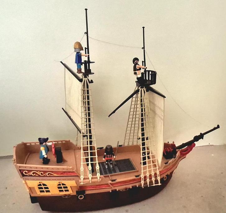 Playmobil groot piratenschip, Kinderen en Baby's, Speelgoed | Playmobil, Gebruikt, Complete set, Ophalen