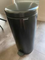 Brabantia 30 liter Newicon pedaalemmer matzwart, Huis en Inrichting, Woonaccessoires | Prullenbakken, Ophalen, Zo goed als nieuw