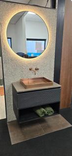 Primabad onderkast met Dekker waskom + spiegel - showmodel, Huis en Inrichting, Badkamer | Badkamermeubels, Ophalen, 50 tot 100 cm