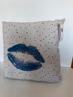 Leuk wit stippeltjes kussen (nieuw), Ophalen of Verzenden, Nieuw, Wit, Vierkant