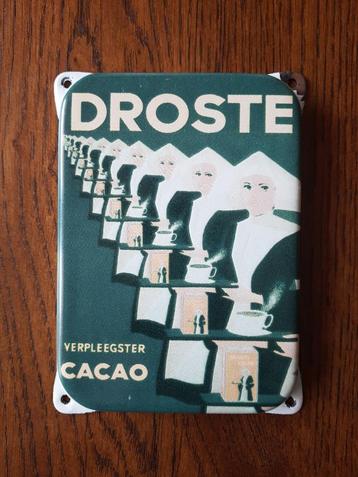 DROSTE - Verpleegster Cacao - Emaille reclamebord beschikbaar voor biedingen
