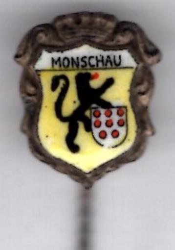 Monschau email op zilverkleurig speldje ( W_558 ) beschikbaar voor biedingen