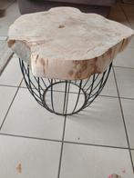 Boomstam tafel, Huis en Inrichting, Tafels | Salontafels, 50 tot 100 cm, 50 tot 75 cm, Nieuw, Overige vormen