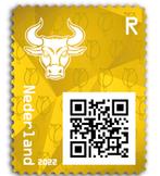 Cryptostamp Geel Bull 2022 - Niet Geclaimd, Postzegels en Munten, Postzegels | Nederland, Ophalen of Verzenden, Na 1940, Postfris