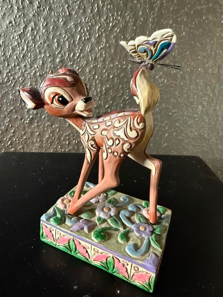 Disney jim shore traditions bambi (klein), Ophalen of Verzenden, Zo goed als nieuw, Beeldje of Figuurtje