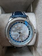 Breitling Aviator 8 B35 Automatique Unitime 43, Sieraden, Tassen en Uiterlijk, Horloges | Heren, Ophalen, Leer, Staal, Breitling