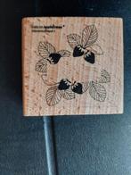 Cats on Appletrees Aarbeien frame label, Ophalen, Nieuw, Houten stempel