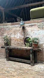 Vintage houten werkbank, side-table, dressoir, Ophalen, Gebruikt