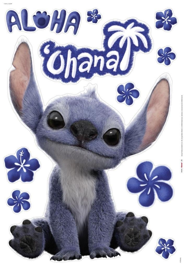 Stitch Muursticker Ohana 50x70 cm - Disney, Kinderen en Baby's, Kindermode-accessoires, Stitch, Nieuw, Ophalen of Verzenden, Nvt