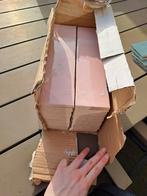 Roze/turkoois geglazuurde tegeltjes 7.5x30 cm (ca. 36 stuks), Ophalen