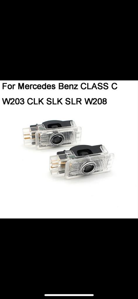 Mercedes Deurlampjes met Logo - Projector Verlichting, Auto-onderdelen, Verlichting, Ophalen of Verzenden, Nieuw, Mercedes-Benz