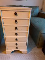 Antieke apothekerskast ladekast met zwarte ringgrepen, Zo goed als nieuw, Minder dan 100 cm, 25 tot 50 cm, 50 tot 100 cm