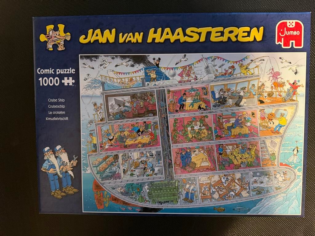 Jan van Haasteren Comic Puzzel - Cruise Ship 1000 stukjes, Ophalen, 500 t/m 1500 stukjes, Gebruikt, Legpuzzel