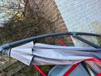 Gratis parasol met voet, Tuin en Terras, Parasols, Ophalen, Gebruikt, Stokparasol