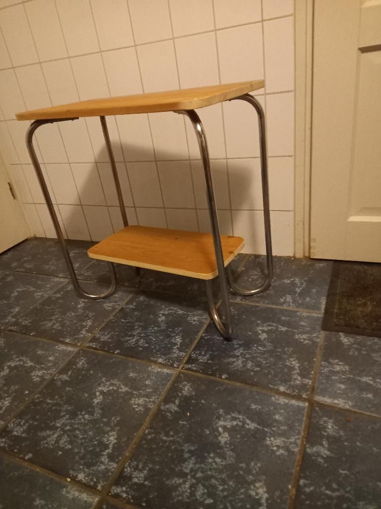 Retro buisframe bauhaus stijl tafel, Ophalen, Huis en Inrichting
