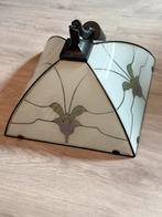 Tiffany stijl hanglamp, Ophalen, Gebruikt, Glas, Minder dan 50 cm