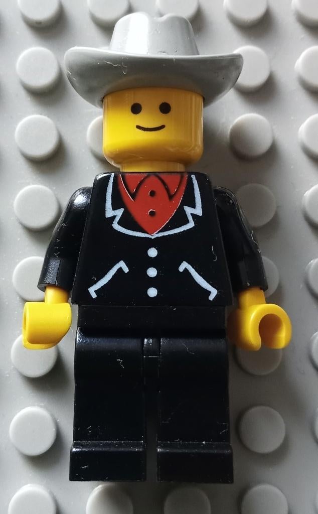 trn023 (1) Suit with 3 Buttons Black - Black Legs, Light Gra, Kinderen en Baby's, Speelgoed | Duplo en Lego, Gebruikt, Ophalen of Verzenden