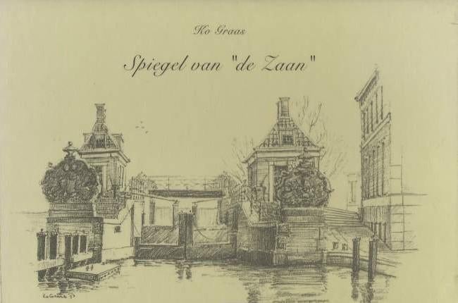 Spiegel van "de Zaan" / Tekeningen Ko Graas / Zaandam, Ophalen of Verzenden, Zo goed als nieuw, Schilder- en Tekenkunst