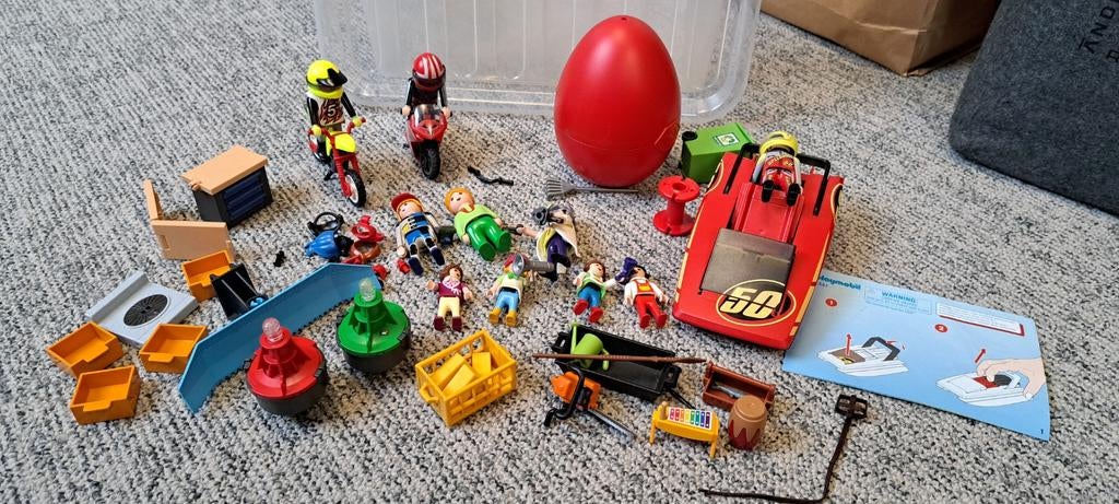 Playmobil motors poppetjes en accessoires, Ophalen, Zo goed als nieuw