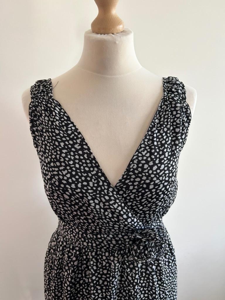 King Louie maat L prachtige elegante zomer jurk 556, Zwart, Maat 42/44 (L), Ophalen of Verzenden, Zo goed als nieuw