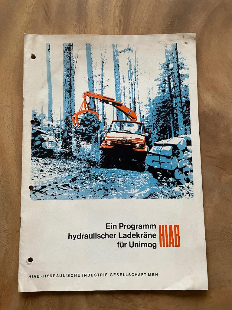 Unimog Hiab Folder, Ophalen of Verzenden, Gelezen, Overige merken