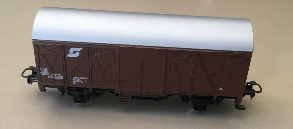 MäRKLIN # 4407 GESLOTEN GOEDERENWAGEN ÖBB als nieuw, Wisselstroom, Wagon, Ophalen of Verzenden, Zo goed als nieuw