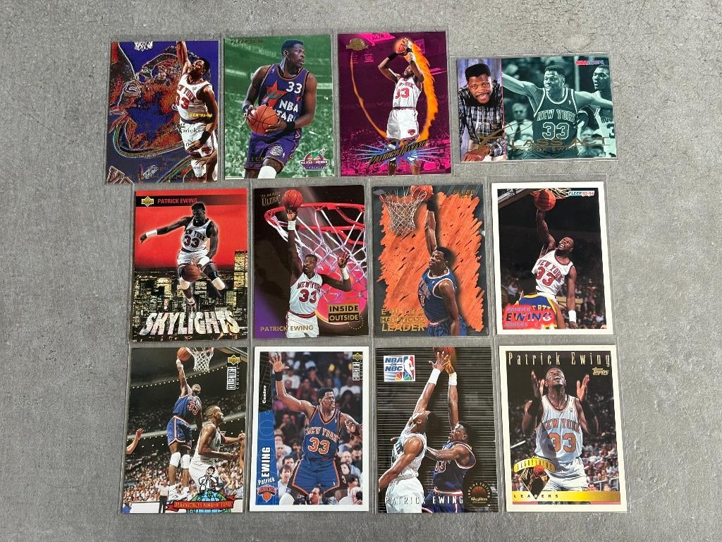 Patrick Ewing basketbal kaarten (12 st), Ophalen of Verzenden, Zo goed als nieuw, Meerdere plaatjes