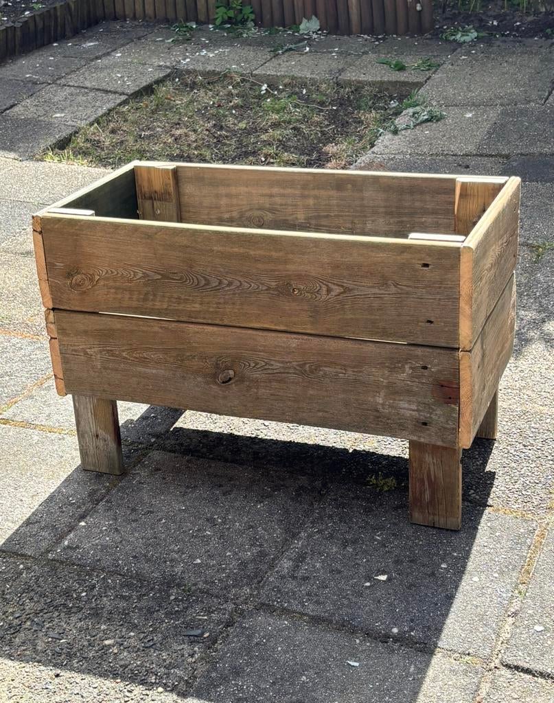 Moestuinbak bloembak, Tuin en Terras, Bloembakken en Plantenbakken, Ophalen of Verzenden, Zo goed als nieuw, Balkon, 60 tot 100 cm