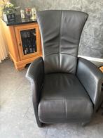 Prominent 2-zitsbanken & 2-1 zitsbank zwart leer, hoge rug, Huis en Inrichting, Fauteuils, Gebruikt, Ophalen of Verzenden, 50 tot 75 cm