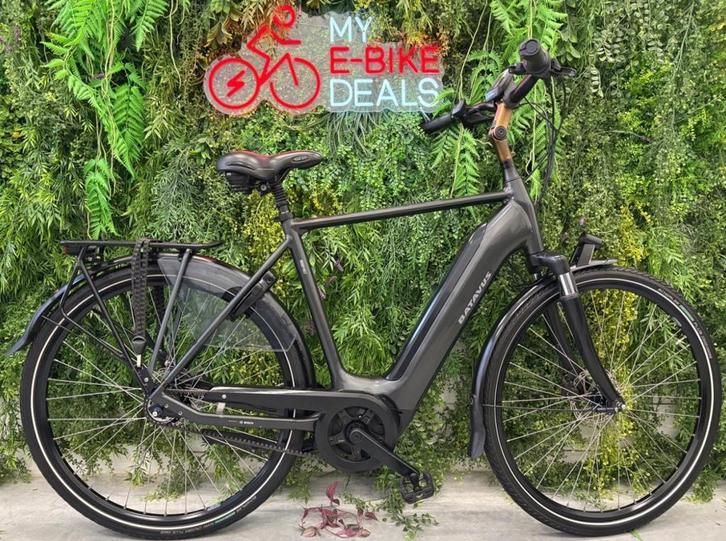 Batavus Finez E-Go Active Plus - Riemaandrijving - Middenm H, Fietsen en Brommers, Elektrische fietsen, Gebruikt, Batavus, 55 tot 59 cm