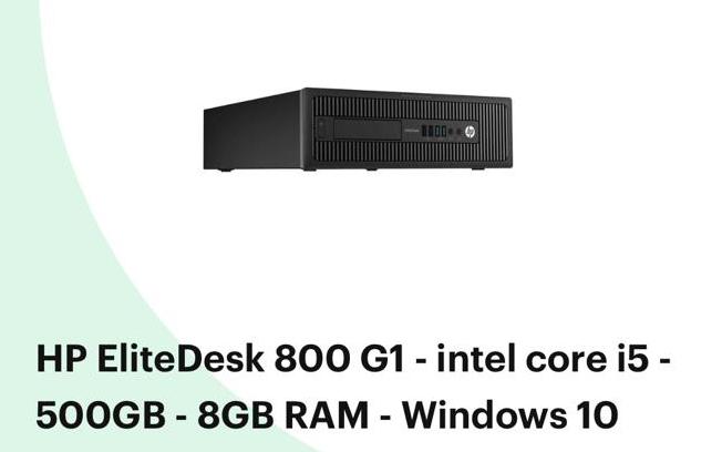 HP Elitedesk 800 G1 - WiFi Adapter usb - toetsenbord +scherm, Ophalen, Zo goed als nieuw, 15 km of meer