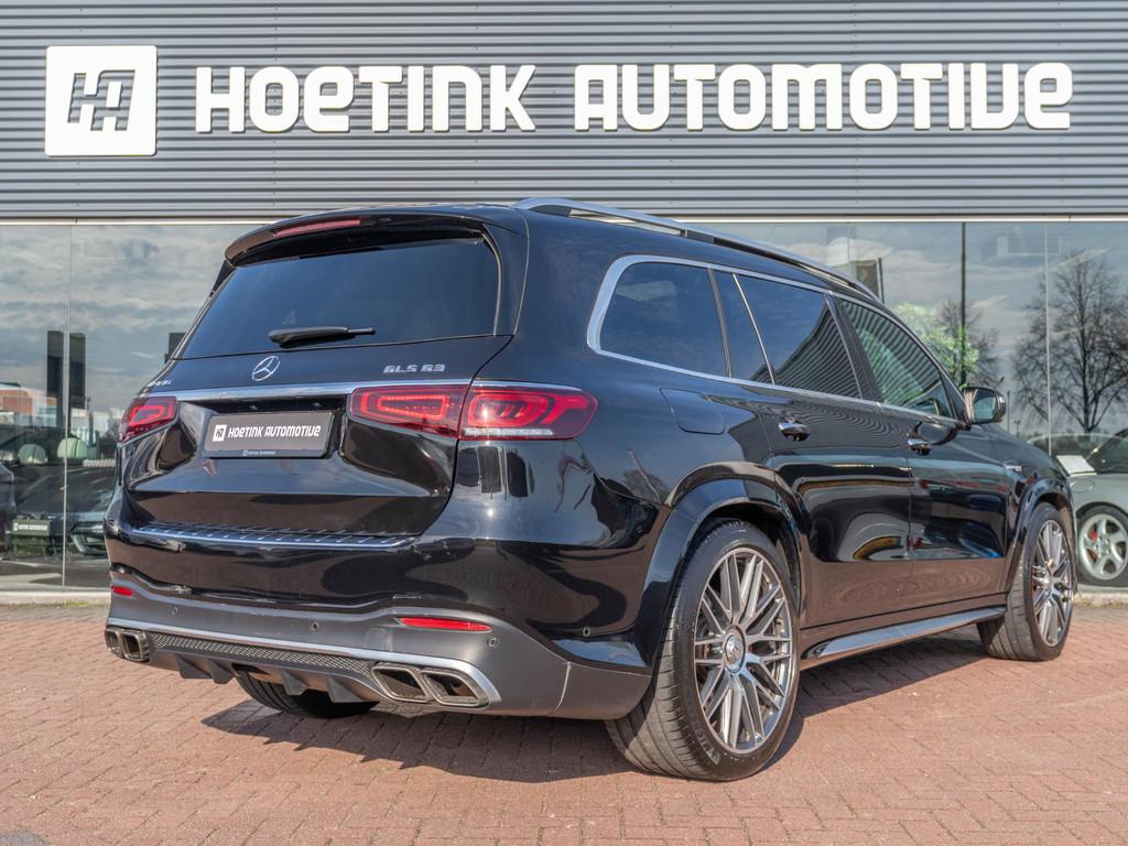 Mercedes-Benz GLS AMG 63 4MATIC+ Premium Plus | Elc trekhaak, Auto's, Gebruikt, 7 stoelen, Zwart, Leder