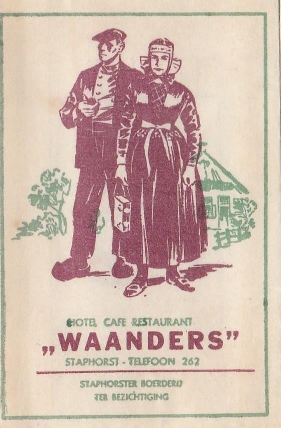 Waanders Staphorst - klederdracht - Staphorster boerderij, Verzamelen, Ophalen of Verzenden