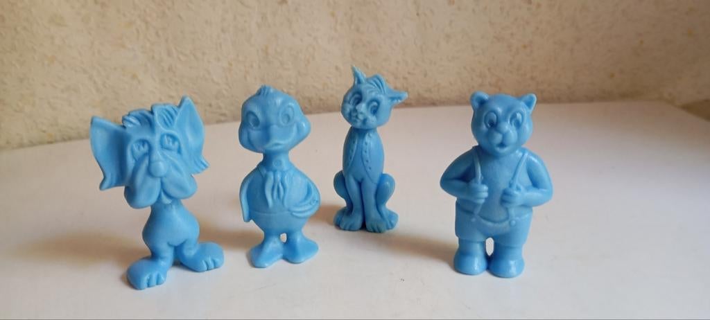 4 vintage NUTRIX stripfiguurtjes Ollie B Bommel TomPoes....., Verzamelen, Ophalen of Verzenden