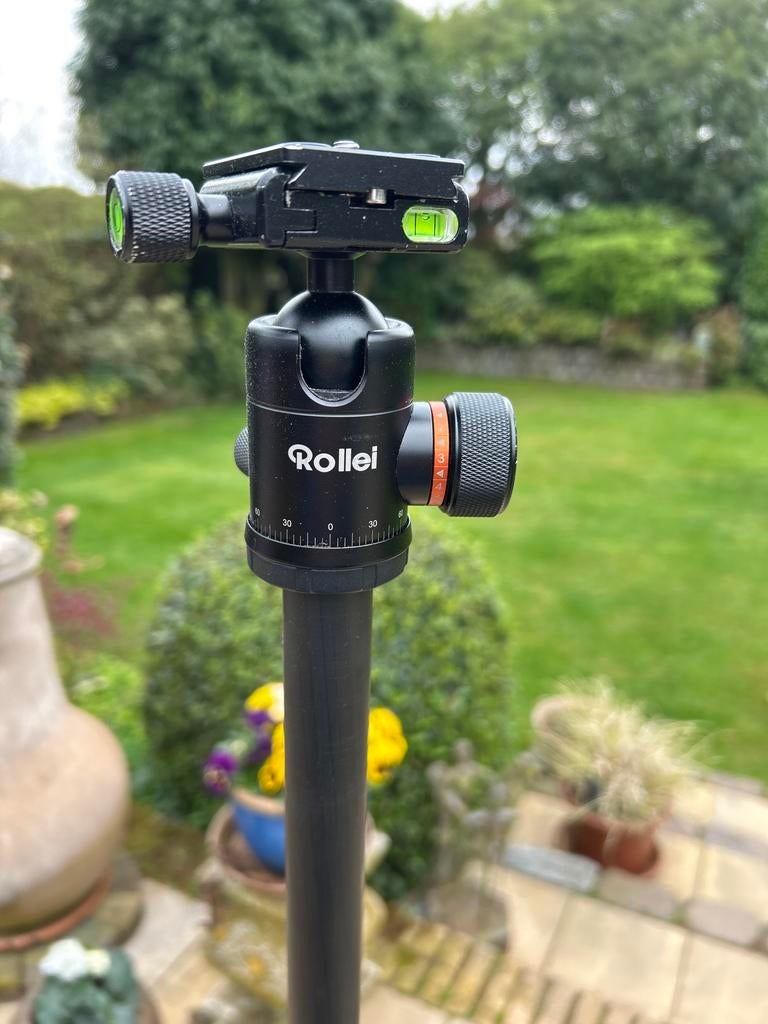 Rollei statief met balhoofd, Ophalen, Gebruikt, Driepoot, 150 tot 175 cm