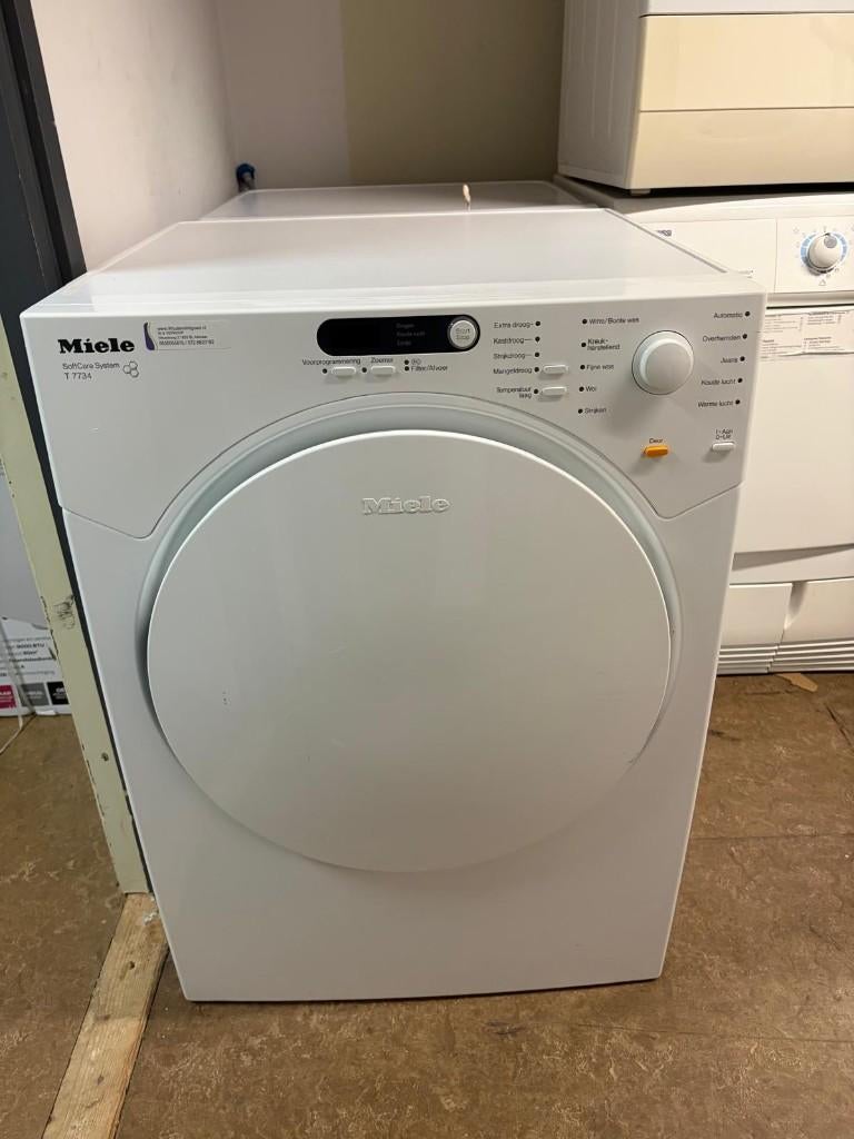 Miele luchtafvoerdroger incl nieuwe slang en garantie, Luchtafvoer, 8 tot 10 kg, Refurbished, Ophalen of Verzenden