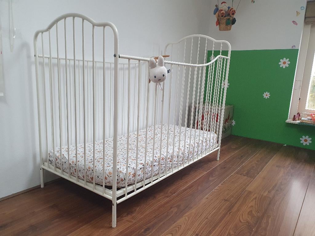 Vintage ledikant metaal, Ophalen, Gebruikt, Ledikant