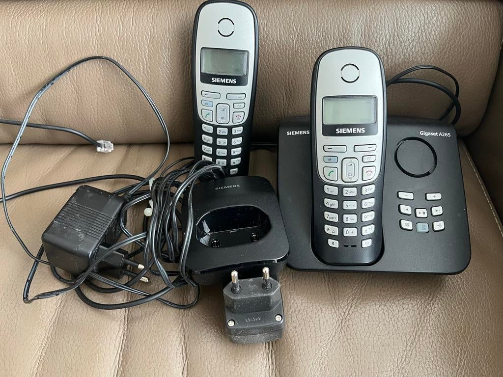 Siemens Gigaset A265 duo draadloze telefoons, Ophalen of Verzenden, Gebruikt, 2 handsets