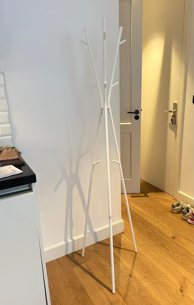 Steel White Coat rack, height: 169cm, Kleding | Dames, Kledingrekken, Ophalen, Met wielen, Zo goed als nieuw