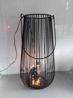 2 hoge lantaarns, 25 tot 50 cm, Zwart, Ophalen of Verzenden, Zo goed als nieuw
