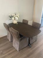 Eetkamerstoel, Ophalen, Zo goed als nieuw, Bruin, Vier