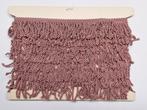 1 haspel roze vintage 5 cm hoog franjeband, Ophalen of Verzenden, Nieuw, Lint, Band of Elastiek