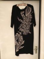 Jurk mat print ,3 kwart mouw strech, Ophalen of Verzenden, Zo goed als nieuw, Zwart, Jurk