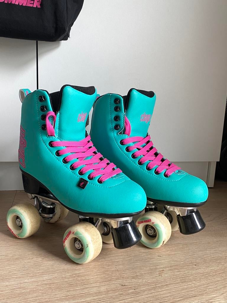 (ZGAN) Chaya Melrose Deluxe Turquoise rolschaatsen (39), Ophalen, Zo goed als nieuw